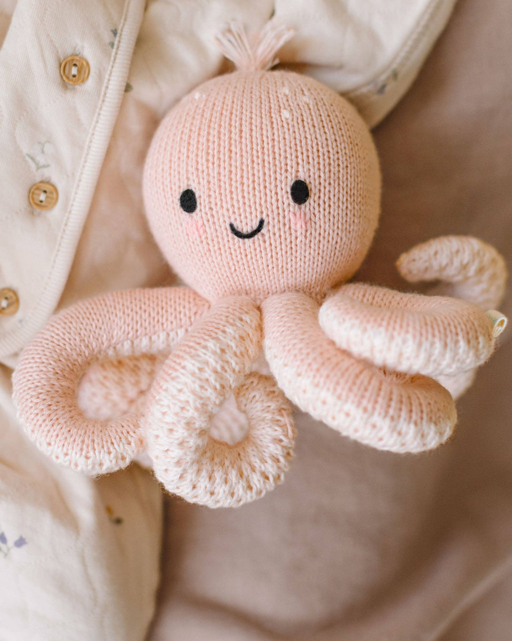 Cuddle + Kind Baby Octopus (Soft Coral Pink)