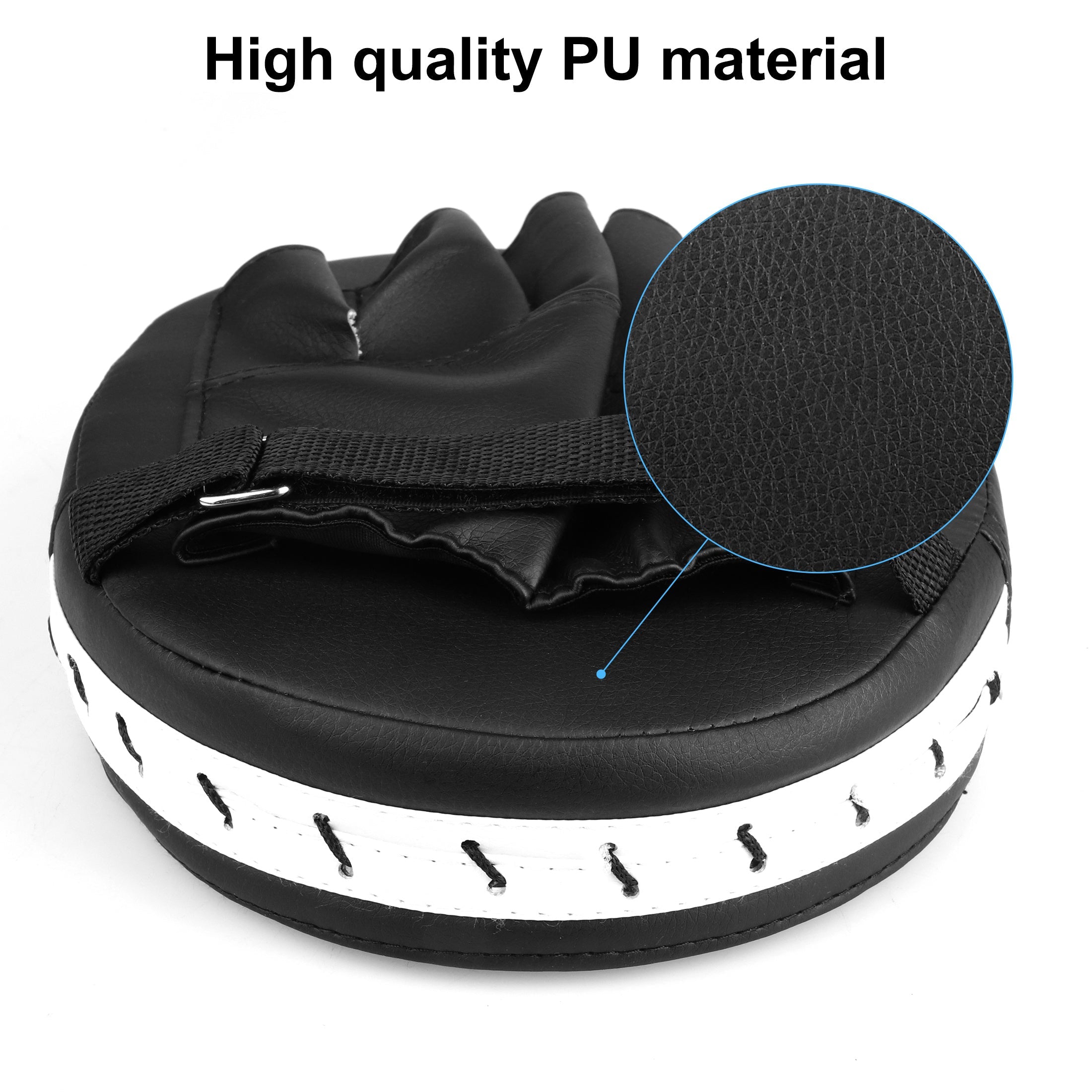 Faux Leather Boxing Gloves & MMA Training Pads Set, 2pcs