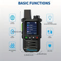 K6 Long Range Walkie Talkies 2 Pack with SIM Cards – 5G Two-Way Radio Set, Ultra-Long Battery Life, Extended Range Two-Way Communication for Field Work, Outdoor Adventures & Long-Distance Use