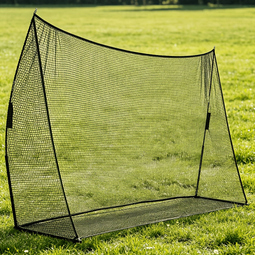 Baseball Softball Training Net 7x7ft with Arch Frame & Carry Bag - Batting & Pitching Practice for All Skill Levels, Black & Red Options