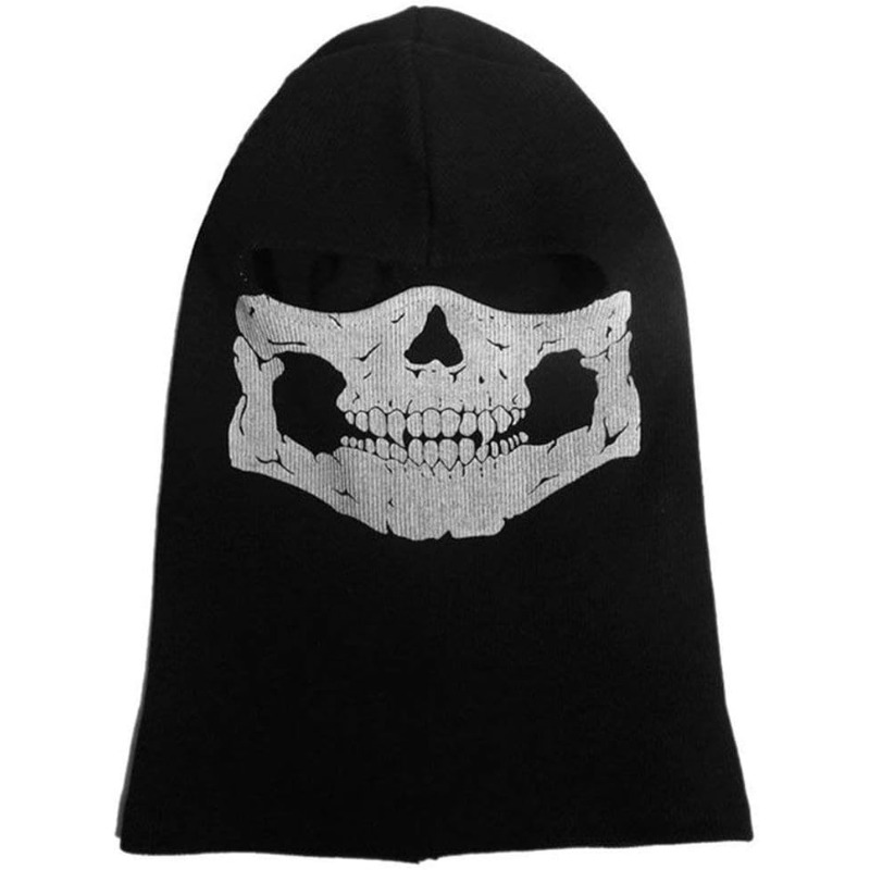 Balaclava Full Face Mask 2 Pack Skull Design – Breathable Full Face & Neck Coverage for Motorcycle Skiing Cycling Hiking Skateboarding Cosplay, Cold Weather Tactical Hood for Men Women