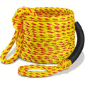 Heavy Duty Floating Tow Rope 60ft 2600lbs Breaking Strength 16-Strand UV Resistant Pre-Stretched for Towable Tubes Water Skis Wakeboards Kneeboards 1-3 Riders
