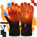 Rechargeable Heated Gloves 2x5000mAh – 3-Speed Temperature Control, Touchscreen Fingertips, Thermal Winter Gloves for Men & Women, Skiing, Hunting, Fishing, Cycling & Camping