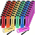 Mini Flashlights Bulk 48 Pack – Bright Aluminum Handheld LED Flashlight with Lanyard, Small Pocket Torch for Party Favors, Emergency, Hurricane, Night Reading, Camping & Hiking (Classic Color)