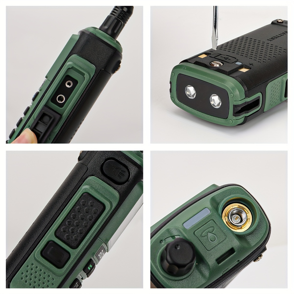 Ham Radio Walkie Talkie Tri-Band, BAOFENG UV-17R Long Range Two Way Radio 999CH VOX USB-C, VHF UHF Dual Band, CHIRP Compatible, Wireless Frequency Copy, Earpiece & Flashlight Included