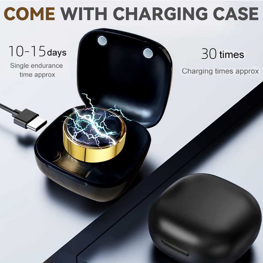 Smart Ring Health Monitor – Step Counter, Sleep Tracker, Heart Rate & Fitness Tracker Ring for Men | Multiple Sizes & Colors