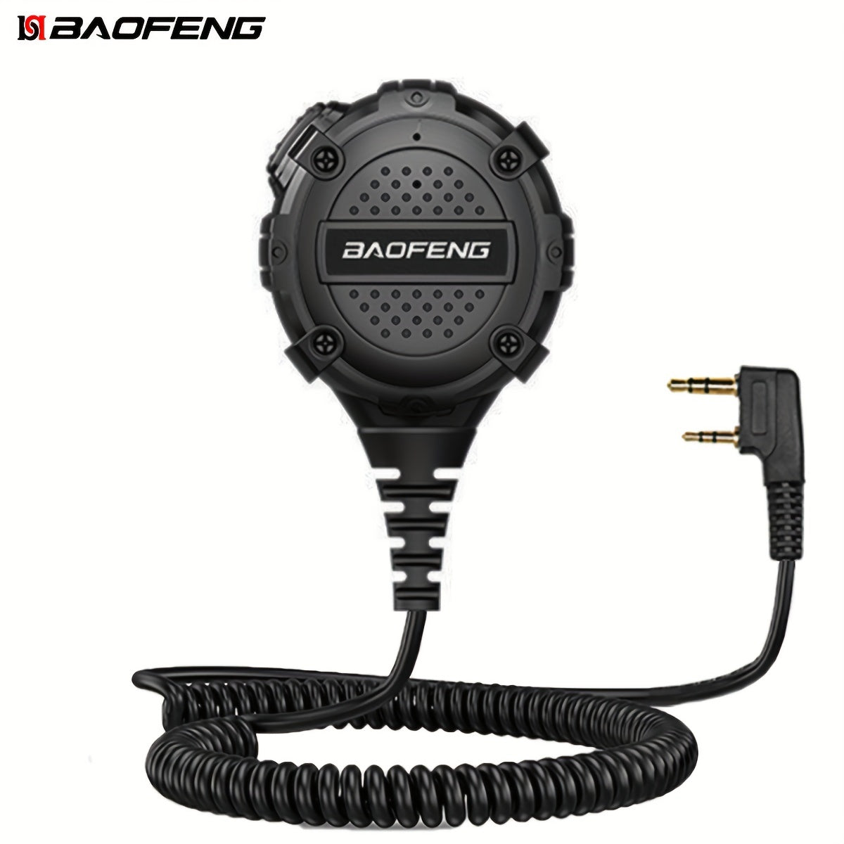 Walkie Talkie Remote Speaker Microphone H3 Lightweight Shoulder Mic PTT for Two Way Radio Clear Communication Outdoor Hiking Camping Tactical Black