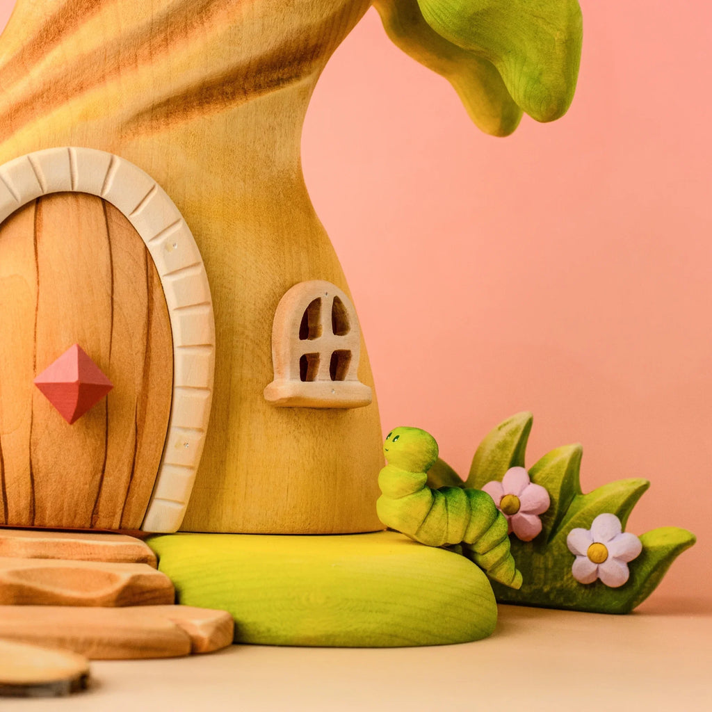 Bumbu Handmade Wooden Caterpillar