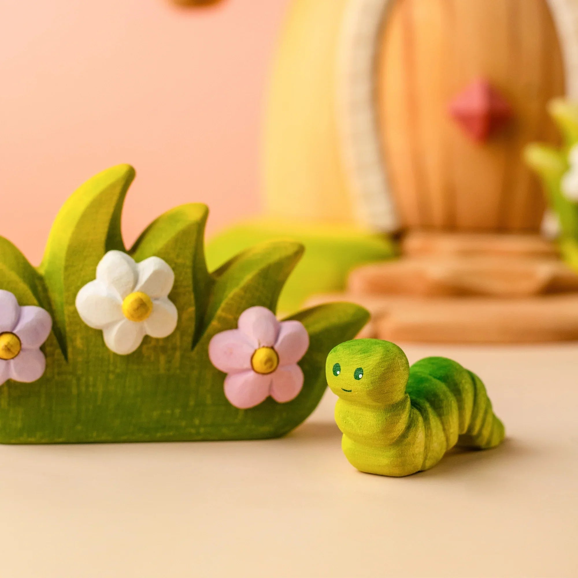 Bumbu Handmade Wooden Caterpillar