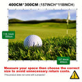 Golf Impact Screen 4K UHD – Ultra-Quiet 3D Golf Simulator Projector Screen, Wear-Resistant, Indoor Golf Training, 3 Sizes
