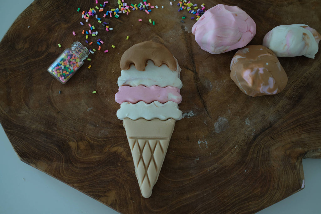 Ice Cream Cutter Set - Eco Playdough Tool