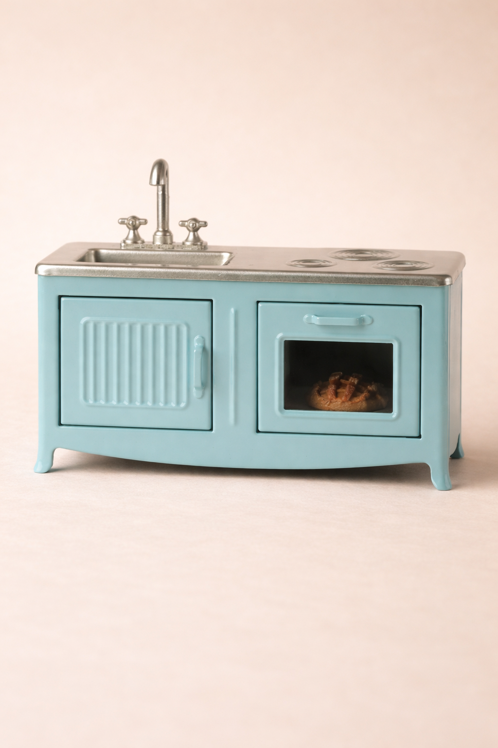 Maileg Blue Kitchen with Rabbit Set