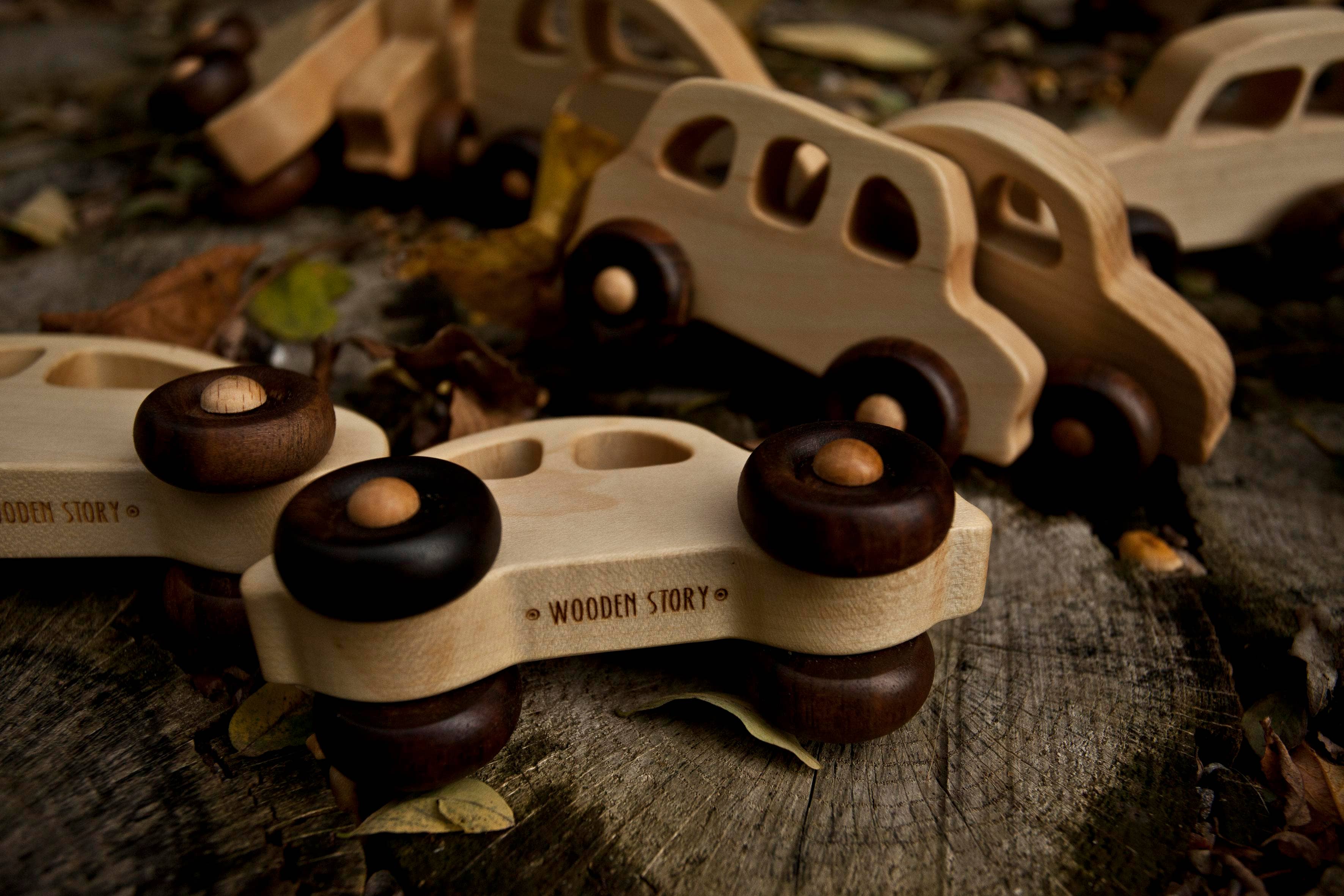 Little Wooden French Car
