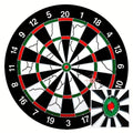 Dartboard Set with 6 Steel Tip Darts – 17 Inch Hanging Dart Board for Indoor Game Room, Holiday Party, Family Fun Night