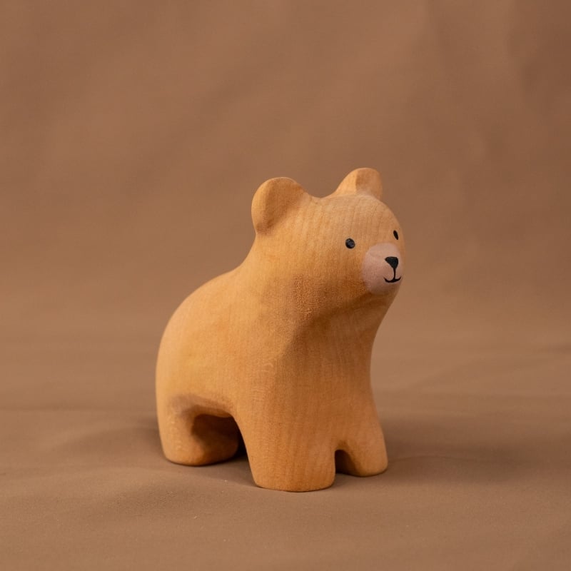 Bumbu Handmade Wooden Curious Bear