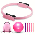 Yoga Pilates Ring Set 8-Piece – TPE Non-Slip Exercise Rings for Flexibility, Strength Training & Body Shaping, Home Workout Fitness Equipment for Women
