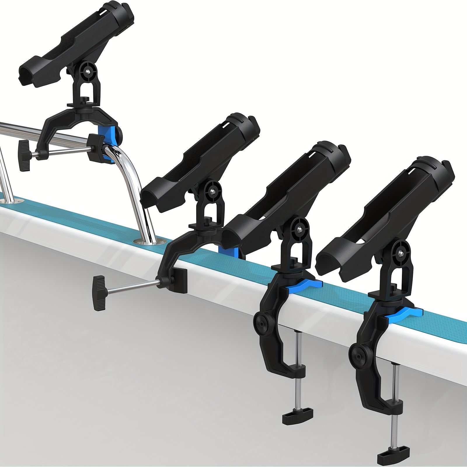 Boat Fishing Rod Holder – Durable Pole Holder for Fishing Boat & Canoe | 2-Pack / 4-Pack