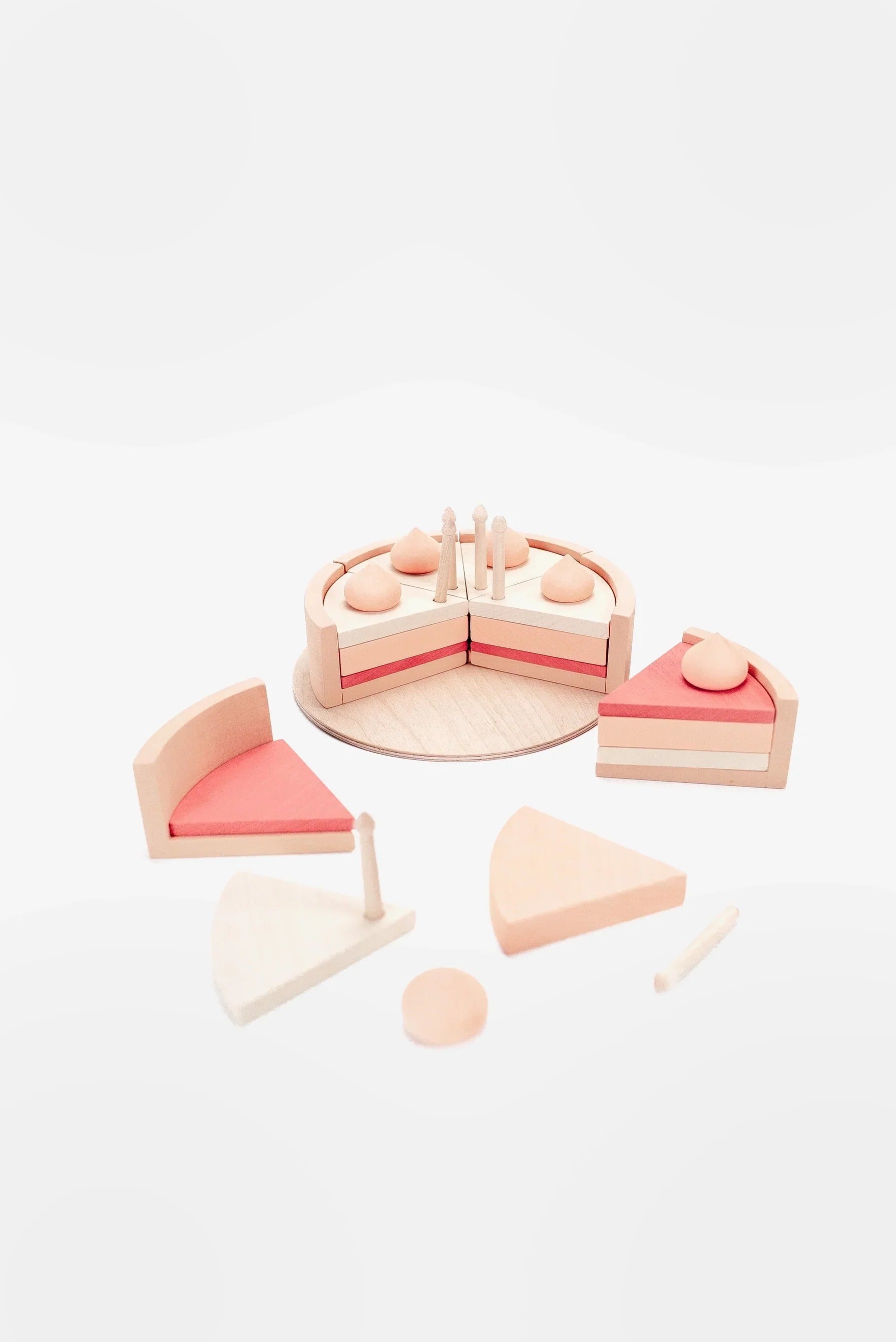 Sabo Concept Handmade Strawberry Layer Cake On A Stand