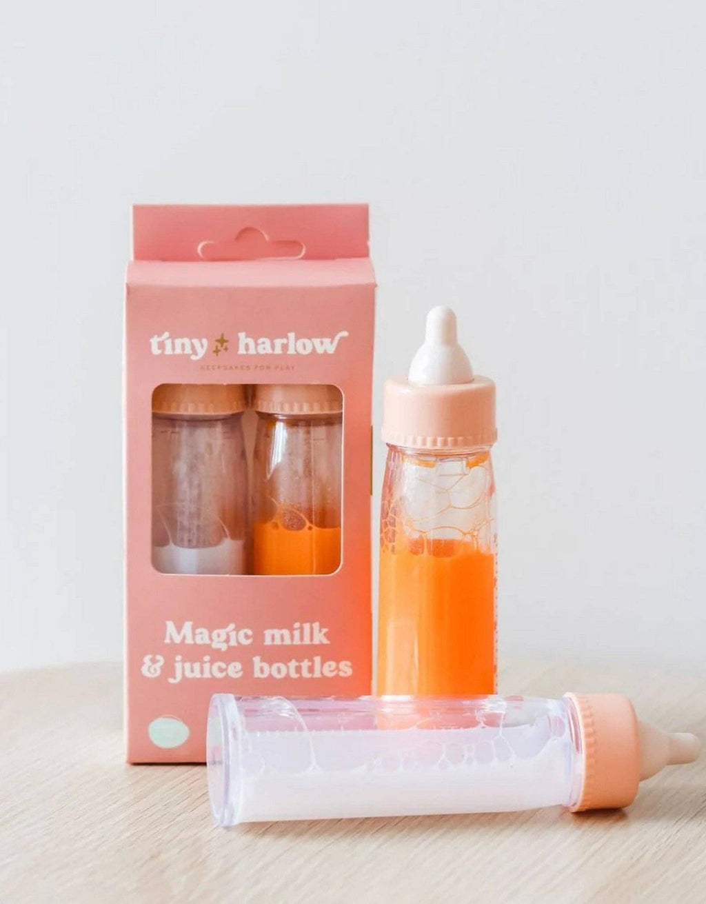 Tiny Tummies - Bottled Milk and Juice Set For Dolls