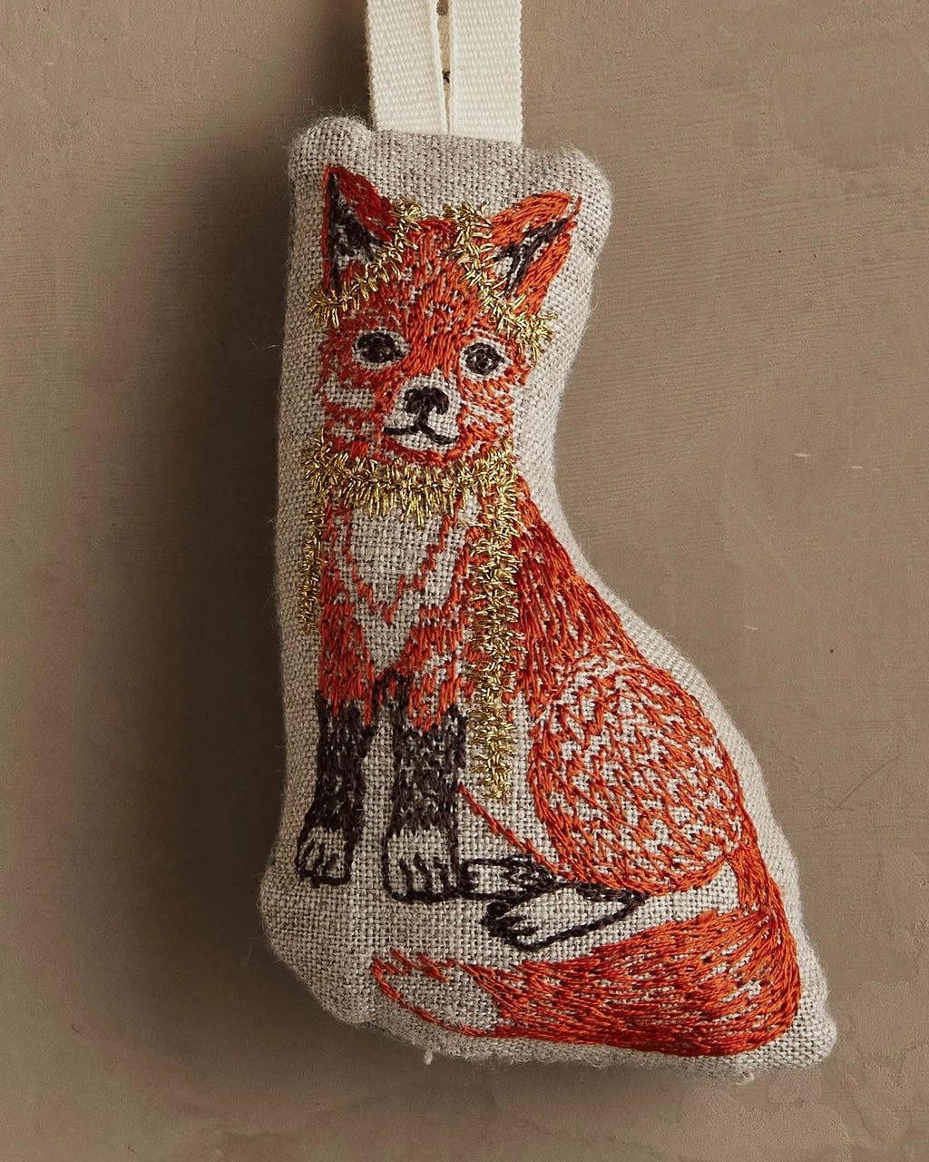 Coral & Tusk Fox Tree Trimmer Ornament