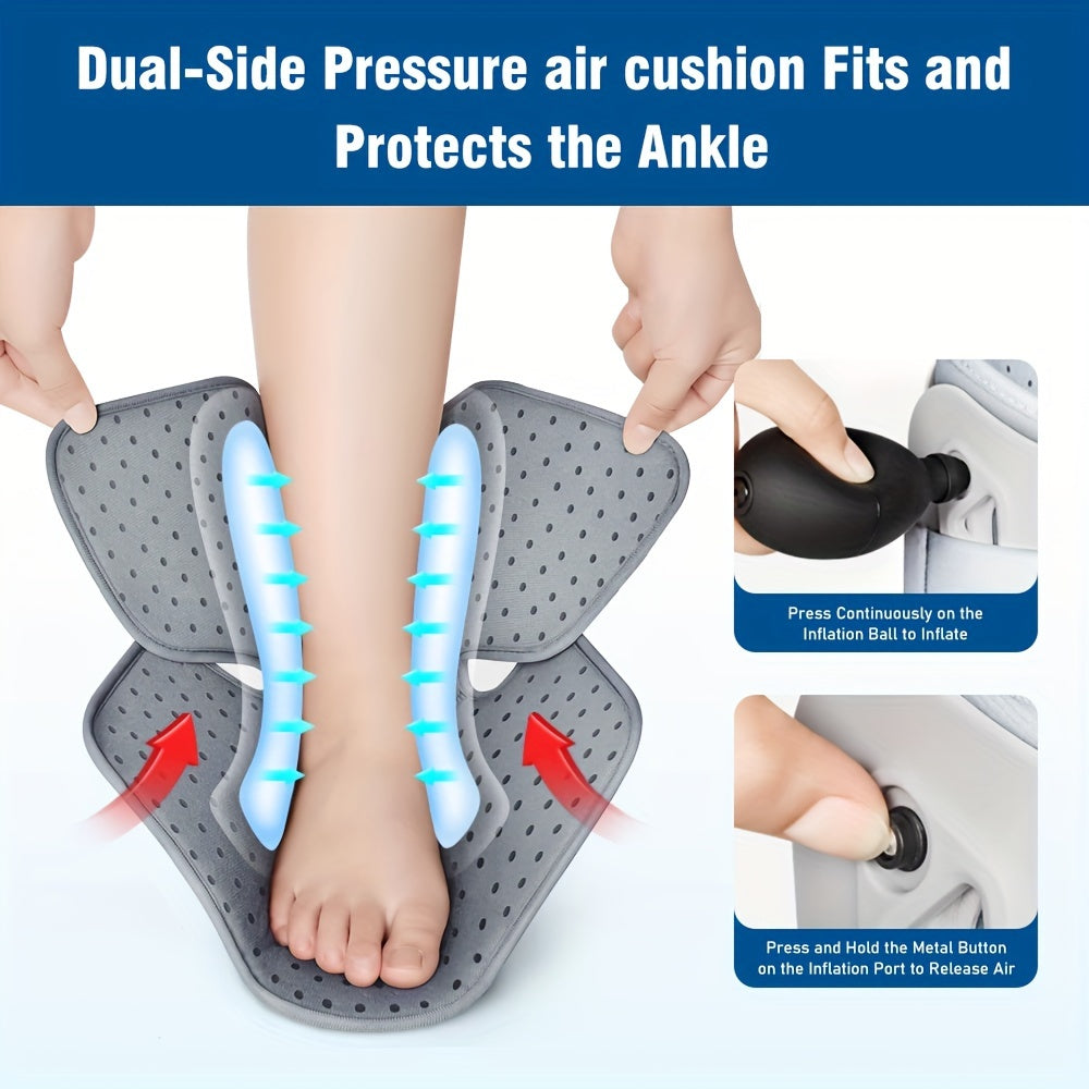 Dual Airbag Ankle Support Brace Adjustable Compression Left Right S L