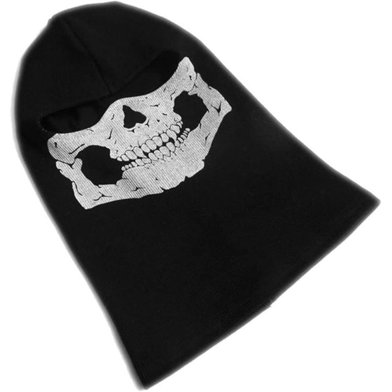 Balaclava Full Face Mask 2 Pack Skull Design – Breathable Full Face & Neck Coverage for Motorcycle Skiing Cycling Hiking Skateboarding Cosplay, Cold Weather Tactical Hood for Men Women
