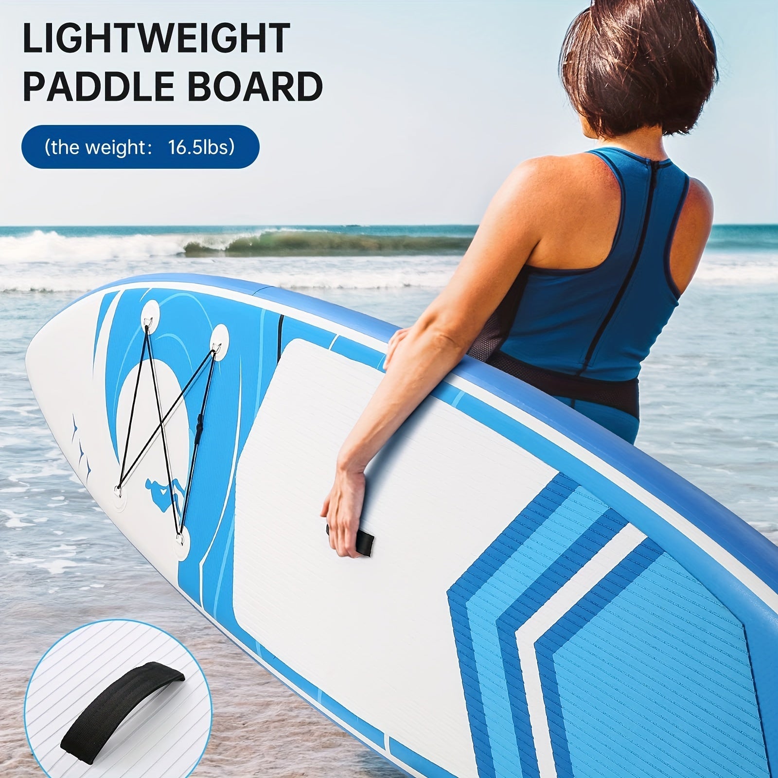 SUP Board 6 Inch Thick 120"x30" – Inflatable Stand Up Paddle Board 375lbs, 2+1 Fin Setup, Full Accessories Kit for Adults Youth Fishing Yoga Surfing Kayak