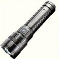 Zoomable COB Flashlight 5 Modes USB Rechargeable Power Bank with COB Tail Light for Camping Hiking Emergency Outdoor Adventures
