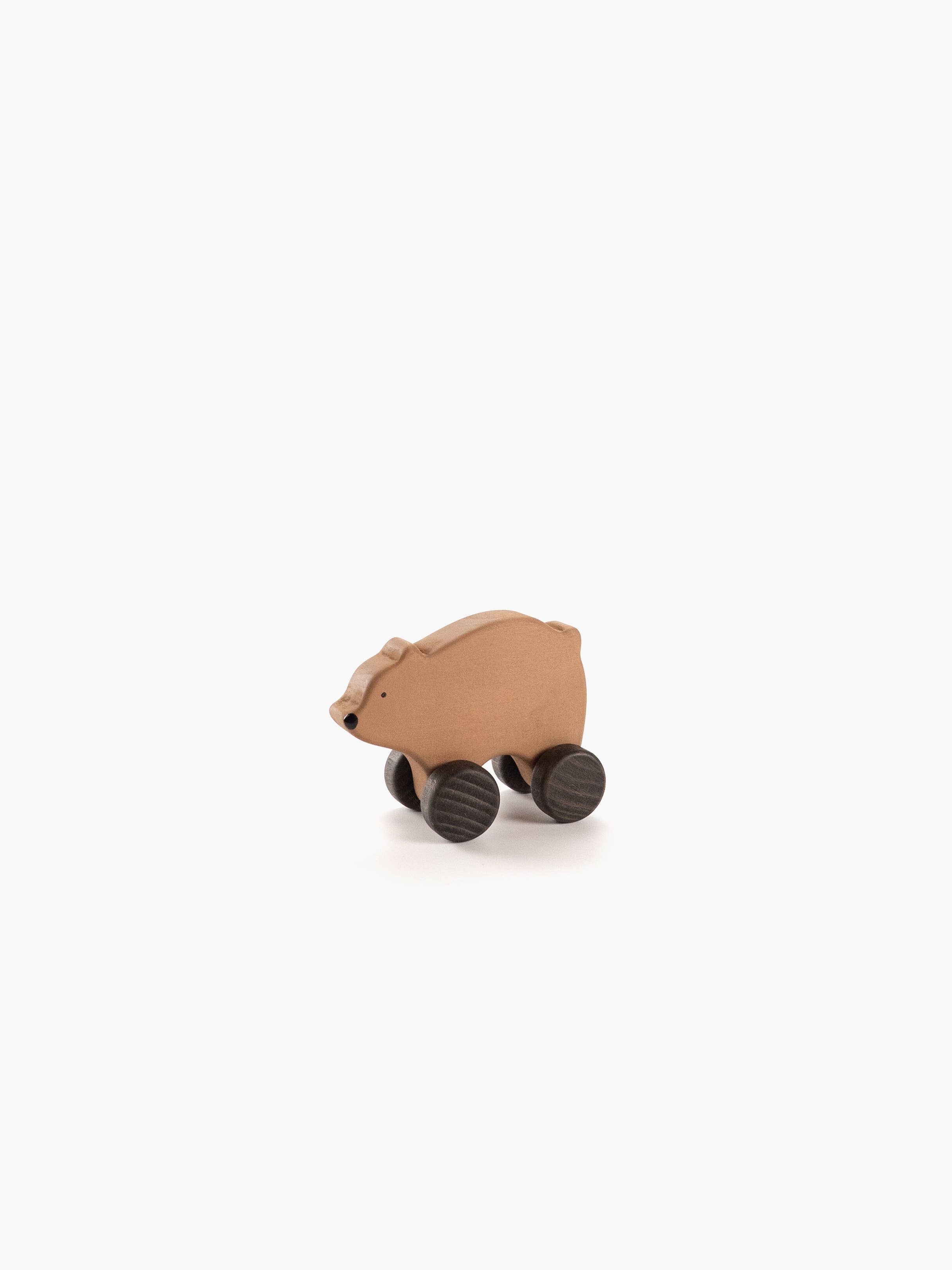 Sabo Concept Wooden Rolling Brown Bear