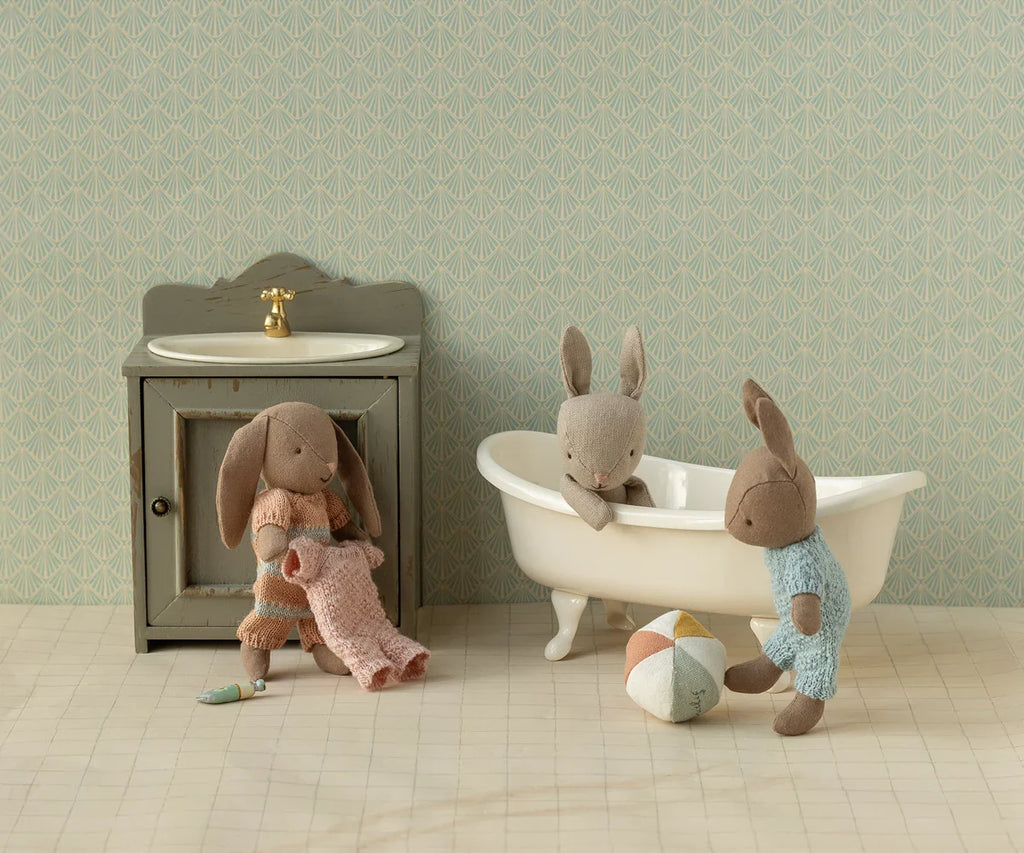 Maileg Extra Clothing: Knitted Suit, Micro - Rose for Micro Bunny