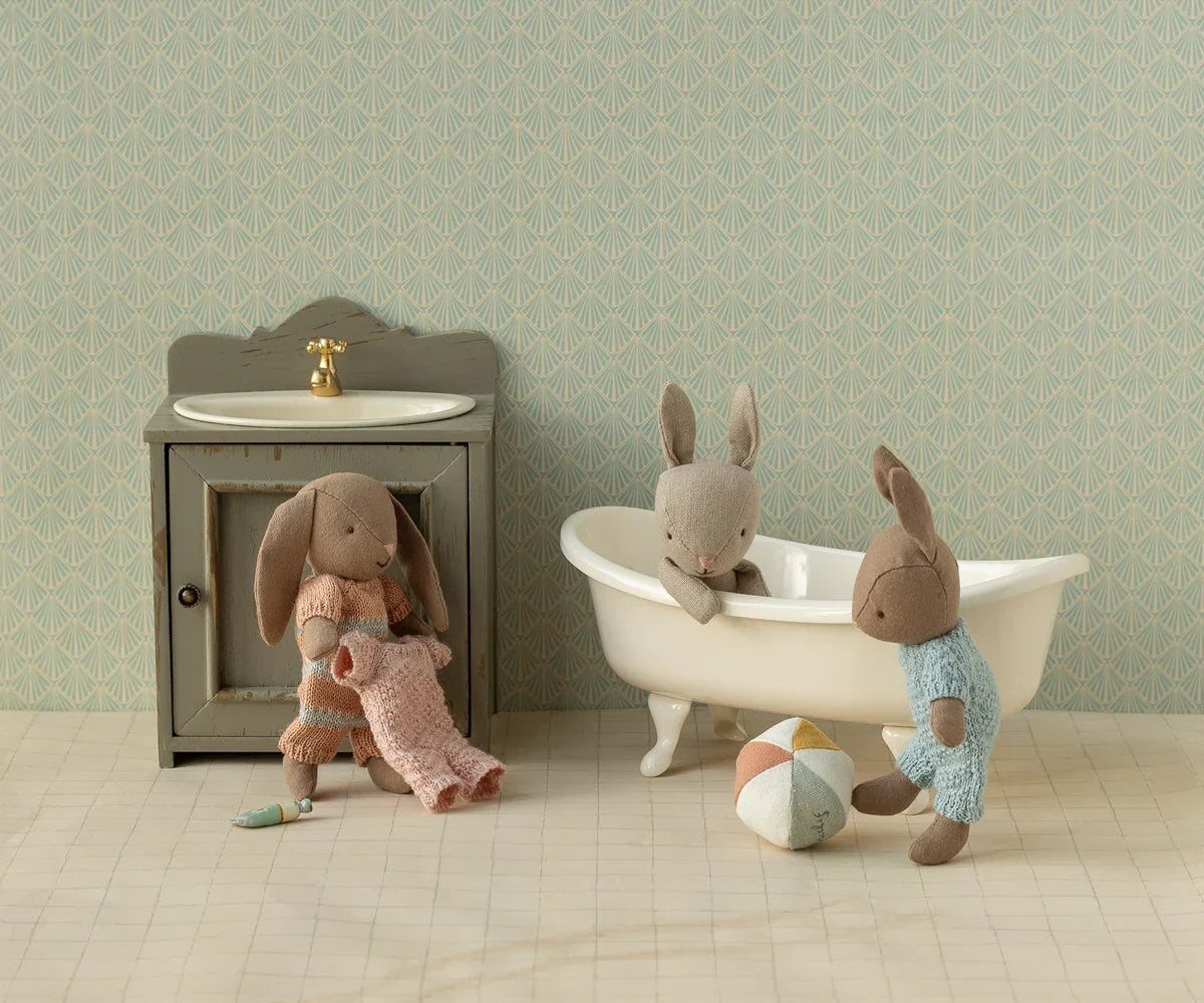 Maileg Extra Clothing: Knitted Suit, Micro - Rose for Micro Bunny
