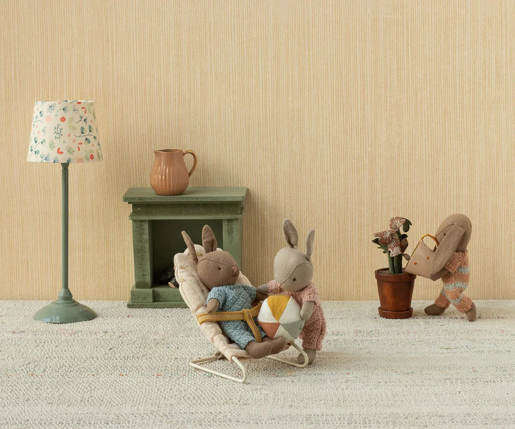 Maileg Rabbit With Accessories, Micro - Sand - Rose