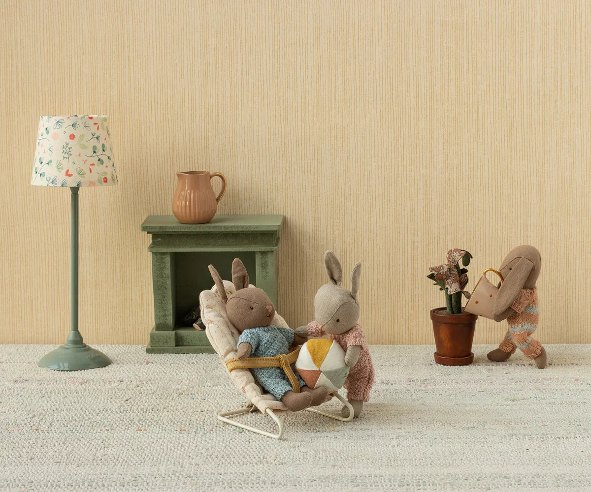 Maileg Rabbit With Accessories, Micro - Sand - Rose
