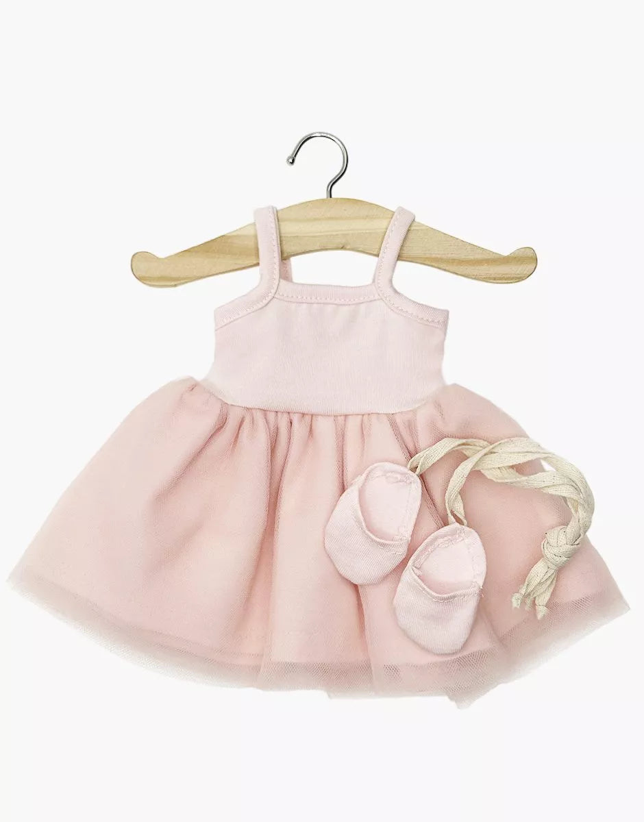 Minikane 13" Doll Clothing | Rosella Tutu with Ballet Shoes - Pale Pink