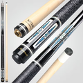 2-Piece Pool Cue 58 Inch – Grade A Canadian Maple, 12.5mm Low Deflection Shaft, Multi-Layer Leather Tip, Irish Linen Wrap – Professional Billiard Stick for Players