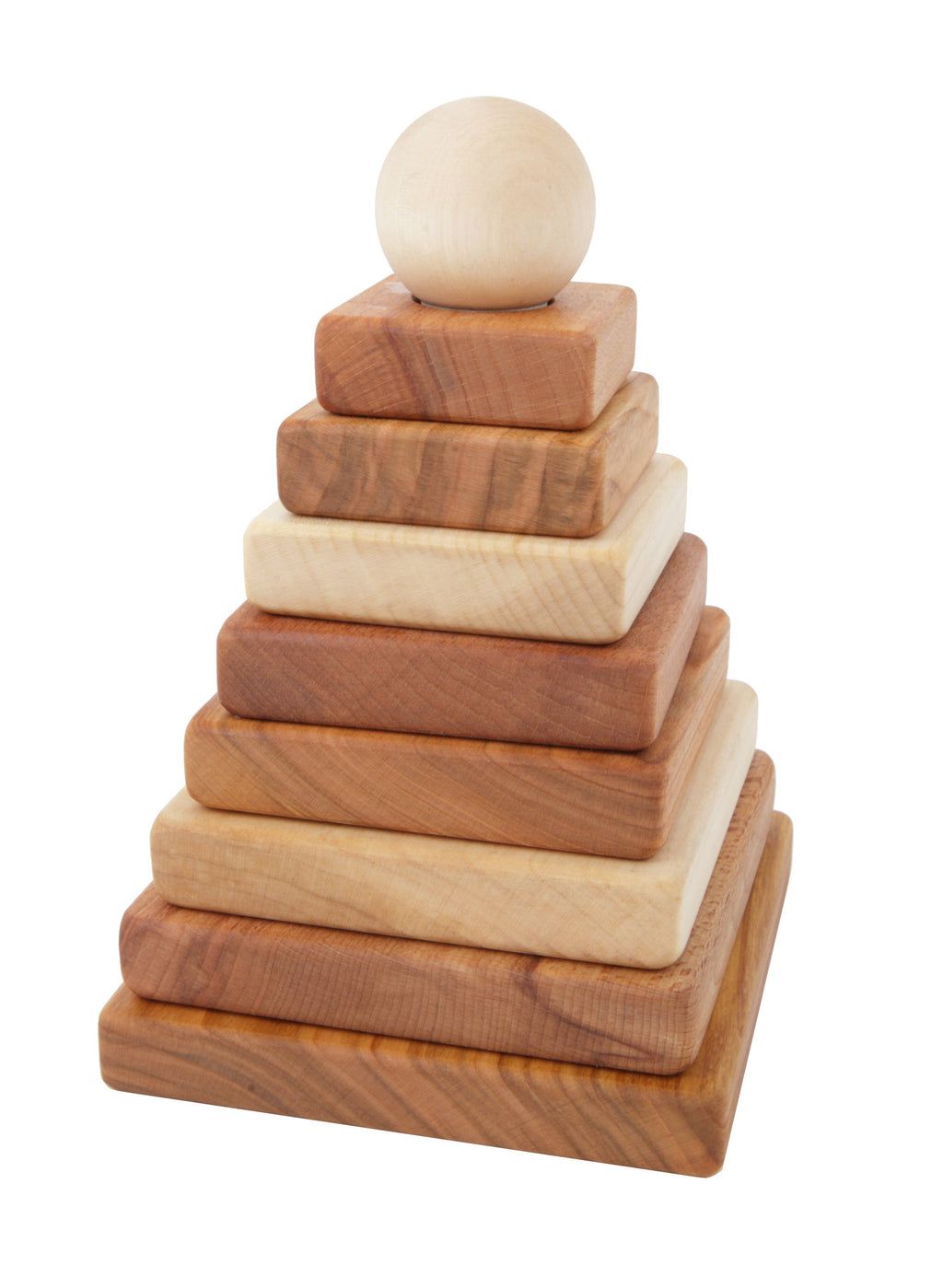 Natural Square Pyramid Stacker