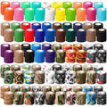 Cohesive Bandage Wrap 100 Rolls – 2 Inch x 5 Yards Self-Adhesive Elastic Athletic Tape for Wrist, Ankle & Sports Support | Non-Woven Medical Wrap, Colorful