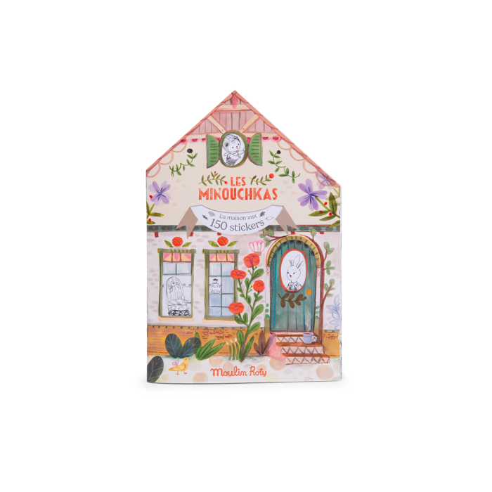 Moulin Roty Coloring Book with Stickers - The Minouchkas