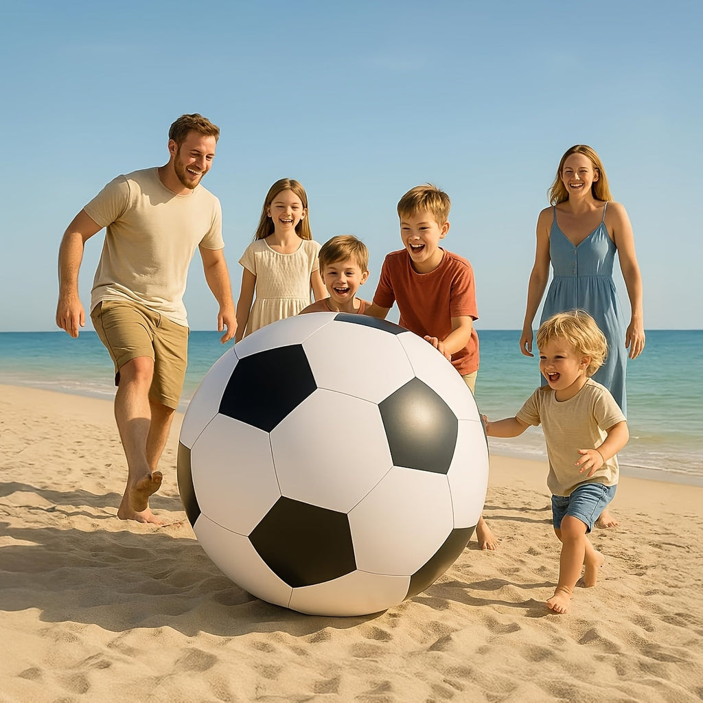 Giant Inflatable Soccer Ball for Indoor & Outdoor Use – Large Beach Ball for Pool Parties, Backyard Games, Playground Kickabout & Events – Fun Summer Sports Ball for Kids & Adults