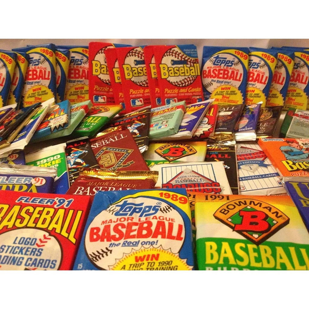 Vintage MLB Baseball Card Packs Lot 1980s 90s Unopened Unsearched 60 Cards 4-5 Packs Look for Hall of Famers Stars and Rookies Golden Era Baseball Card Collection Gift for New Collectors