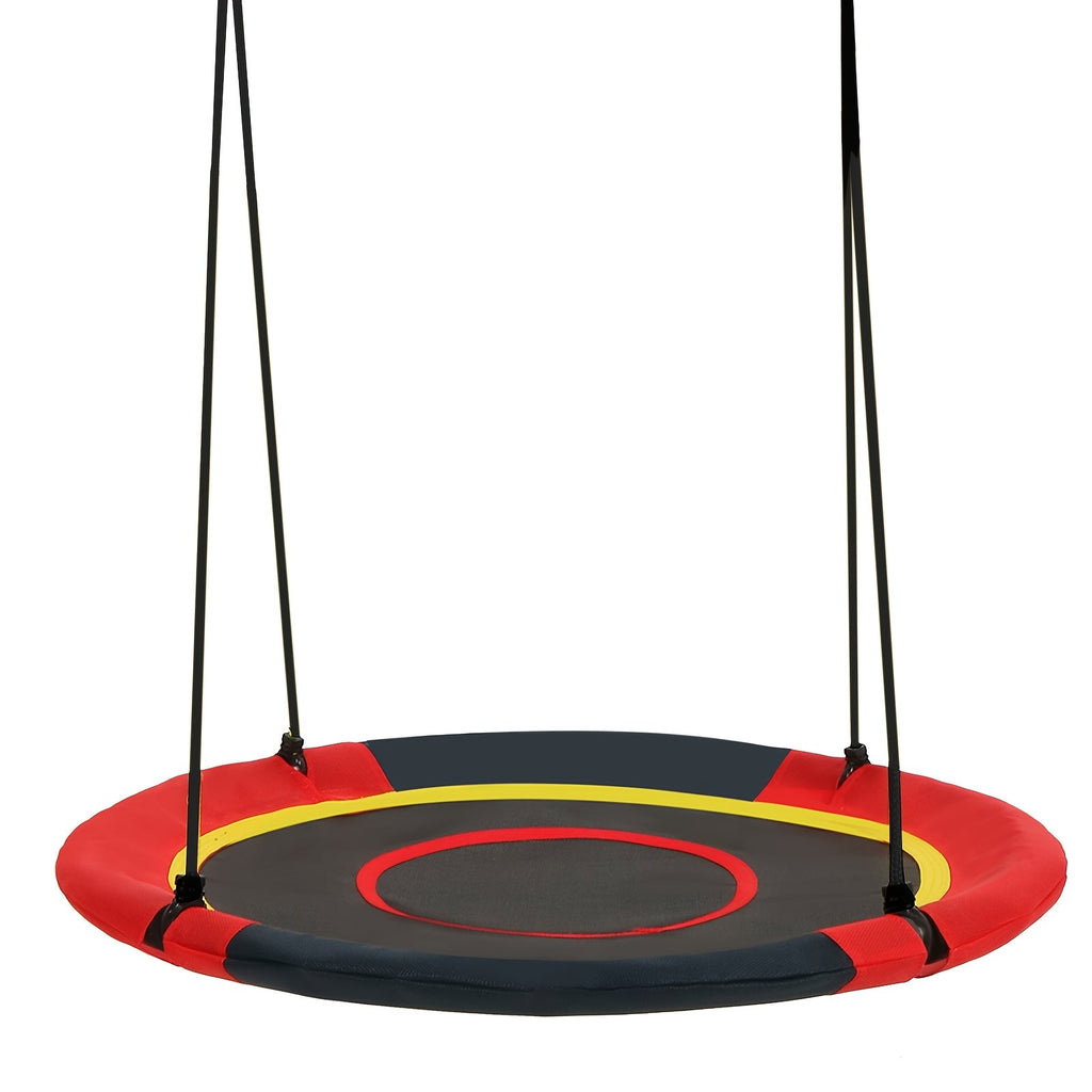 Flying Saucer Tree Swing 39"-43" – Textilene Fabric, UV & Tear Resistant, 360° Rotating with Adjustable Rope – Round Outdoor & Indoor Swing for Backyard & Garden, Multiple Colors