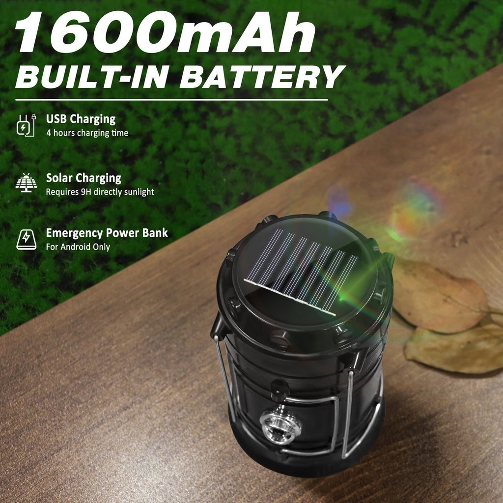 Collapsible Solar Lantern 4-Pack – USB IPX4 2-in-1 Light