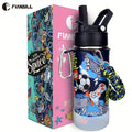 Insulated Water Bottle 16oz - Stainless Steel Vacuum Tumbler with Fun Printed Designs - Leak-Proof Kids & Teen Water Bottle, Perfect Gift for Students, Boys, Girls & Outdoor Activities