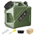 Collapsible Camping Water Storage Bucket 3.2 Gal Portable Water Tank with Faucet Dispenser Army Green Outdoor Emergency Water Container for Hiking Car Camping Festival