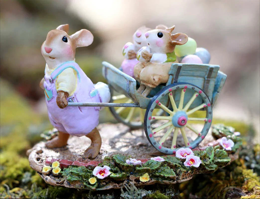 Wee Forest Folk Tiny Collectible - Easter's on its Way (Not a Toy)