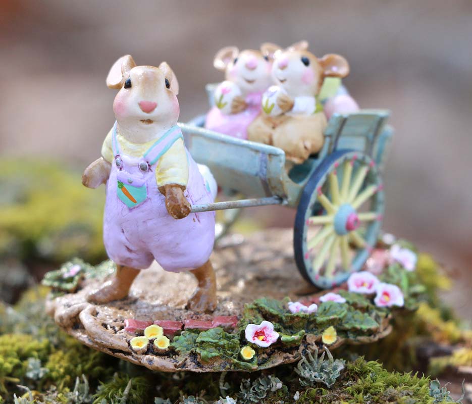 Wee Forest Folk Tiny Collectible - Easter's on its Way (Not a Toy)
