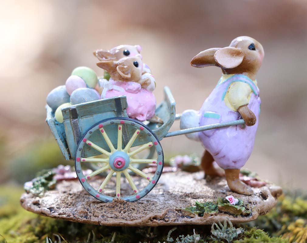 Wee Forest Folk Tiny Collectible - Easter's on its Way (Not a Toy)