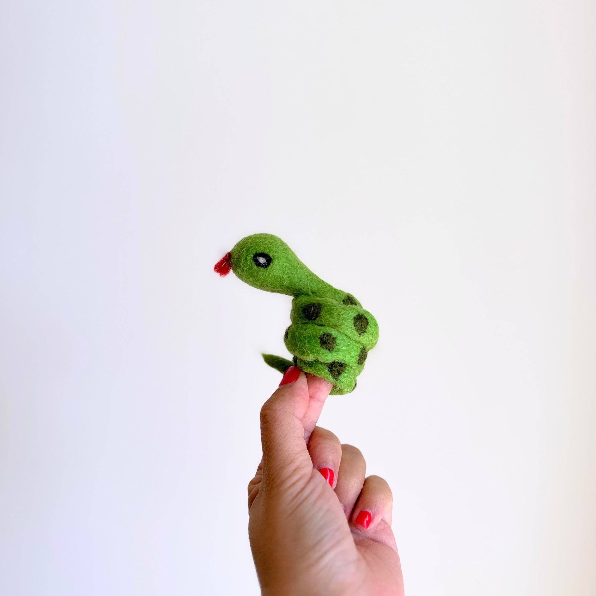 Felt Finger Puppet: Snake