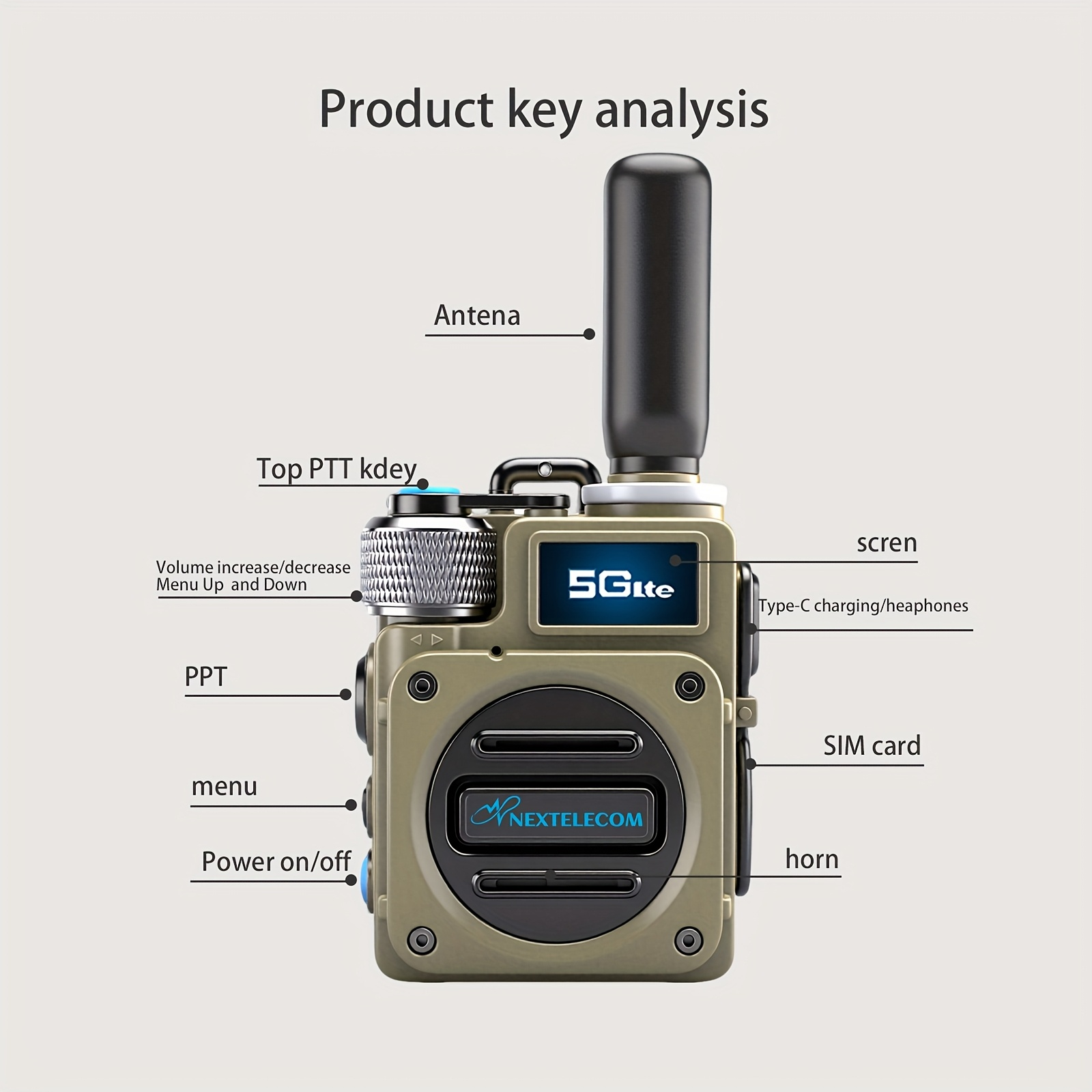 POC Walkie Talkies Long Range Two-Way Radio with SIM Card – No Monthly Fee, 5000-Mile Nationwide Coverage, Shock & Dust Proof for Truckers, Construction, Camping & Hunting