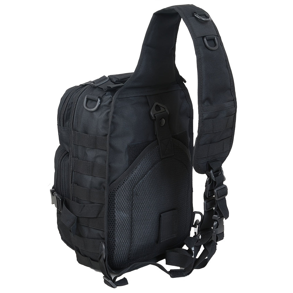 Tactical Chest Bag – Single Shoulder Crossbody Sling Pack for Hiking, Patrol & Outdoor EDC, Adjustable Strap, Multi-Pocket